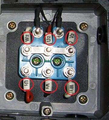 三相電機改兩相接和單相接線方法圖解
